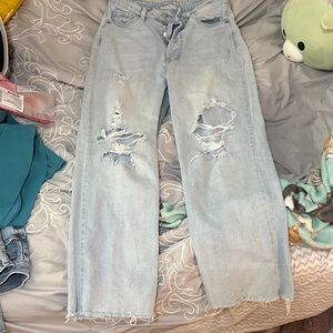 Wild Fable Light Blue Distressed Boyfriend Jeans
